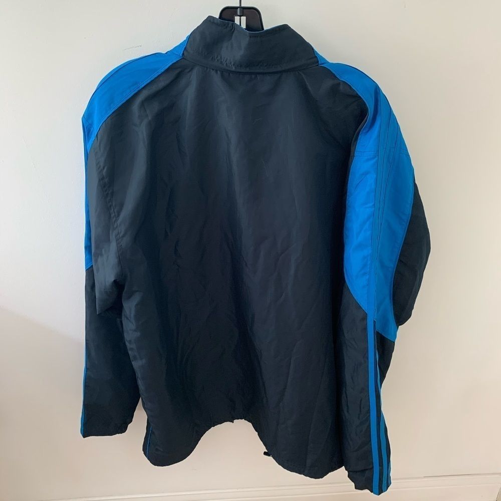 Adidas Men’s Jacket Black withe 3 Blue Stripes - Picture 5 of 5